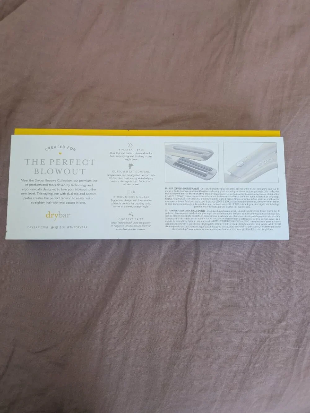 NEW Drybar Reserve Dual-Plate Double Styling Iron Flat Iron NIB